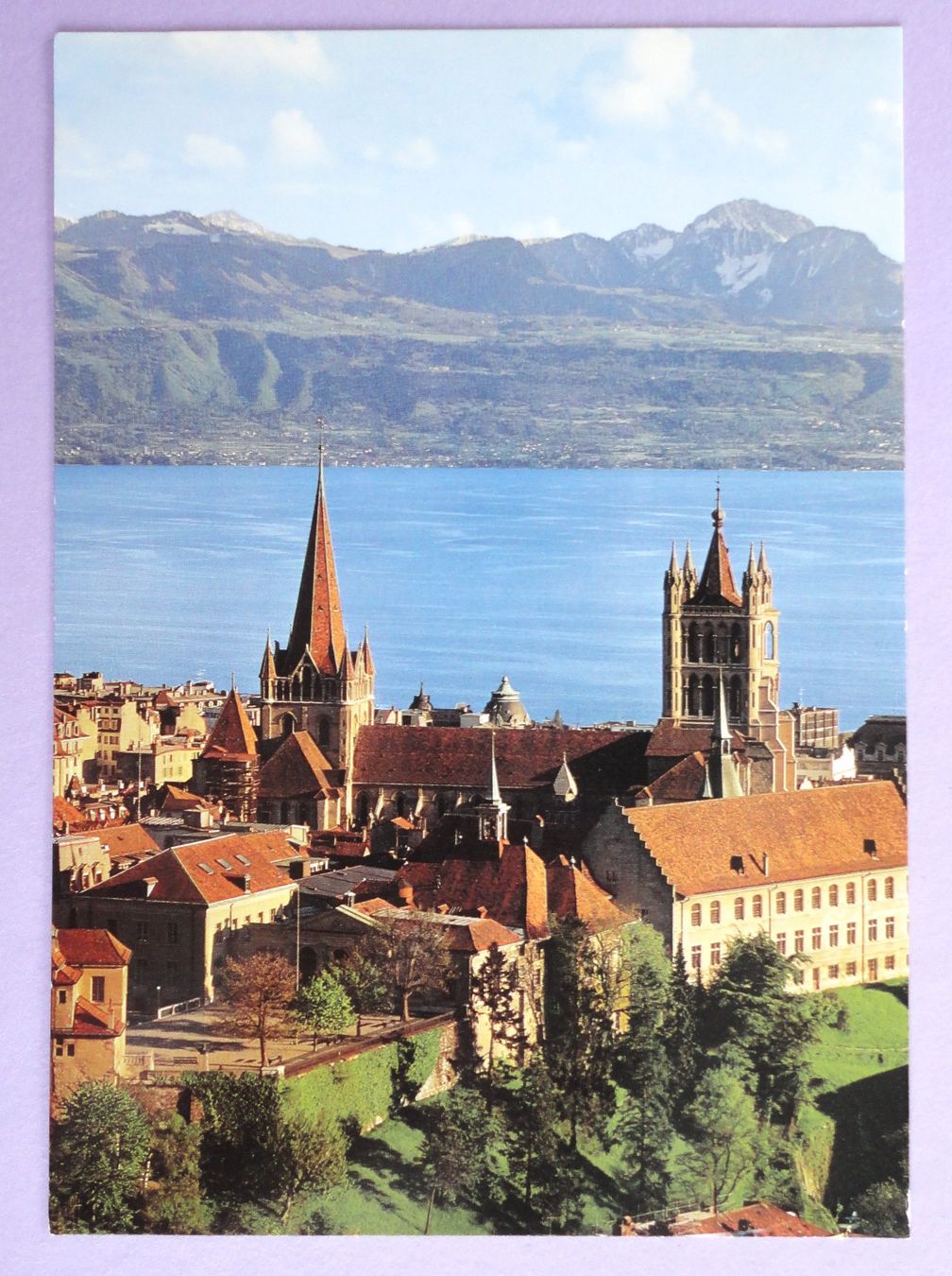 Cartoline postali: Lausanne-Ouchy, La cathédrale – Usato da Fétigny venduto da Billy2miny