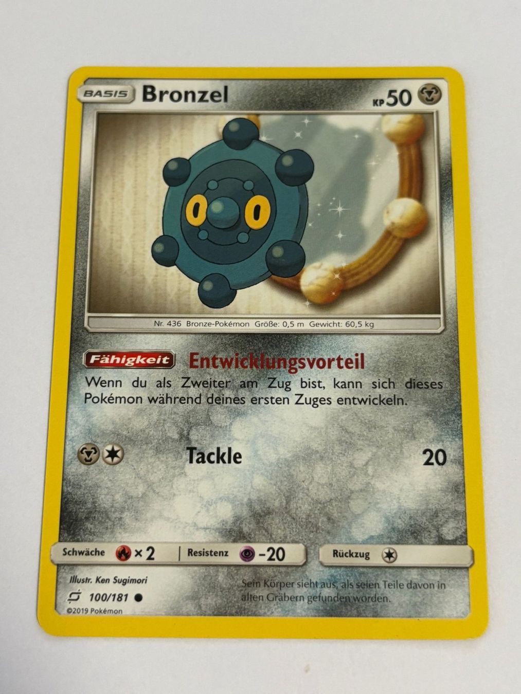 Pokémon Sammelbilder & Trading cards: Pokemon-Karte Bronzel 100/181 – Gebraucht aus Herisau von Seyashop1
