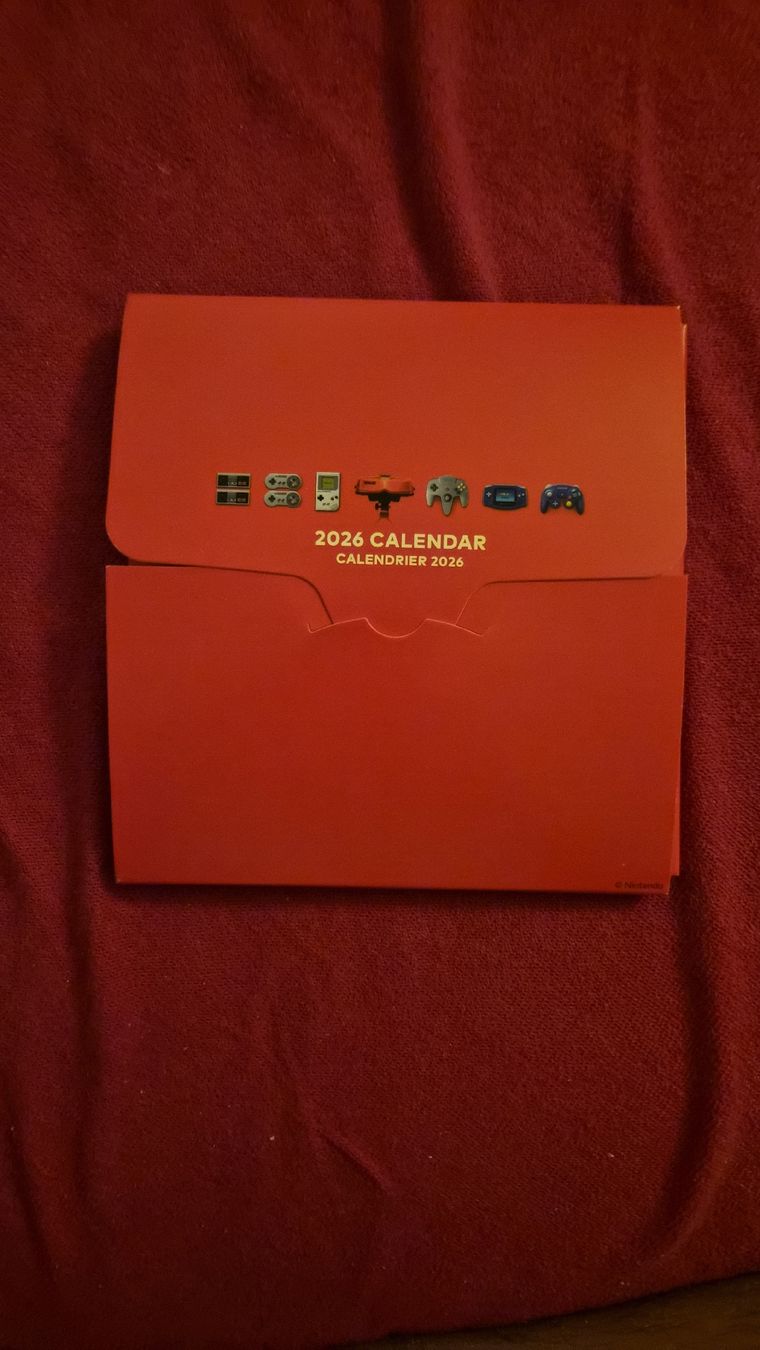 Calendari: Offizieller Nintendo Switch Online / Retro Kalender 2026 – Nuovo e nell'imballaggio originale da Wabern venduto da konbini 2