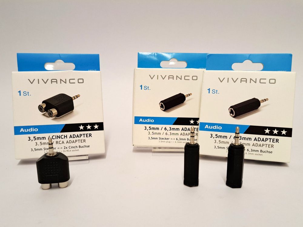 VIVANCO 2x Audio-Adapter 1x Cinch Adapter (Gebraucht) in Schaffhausen ...