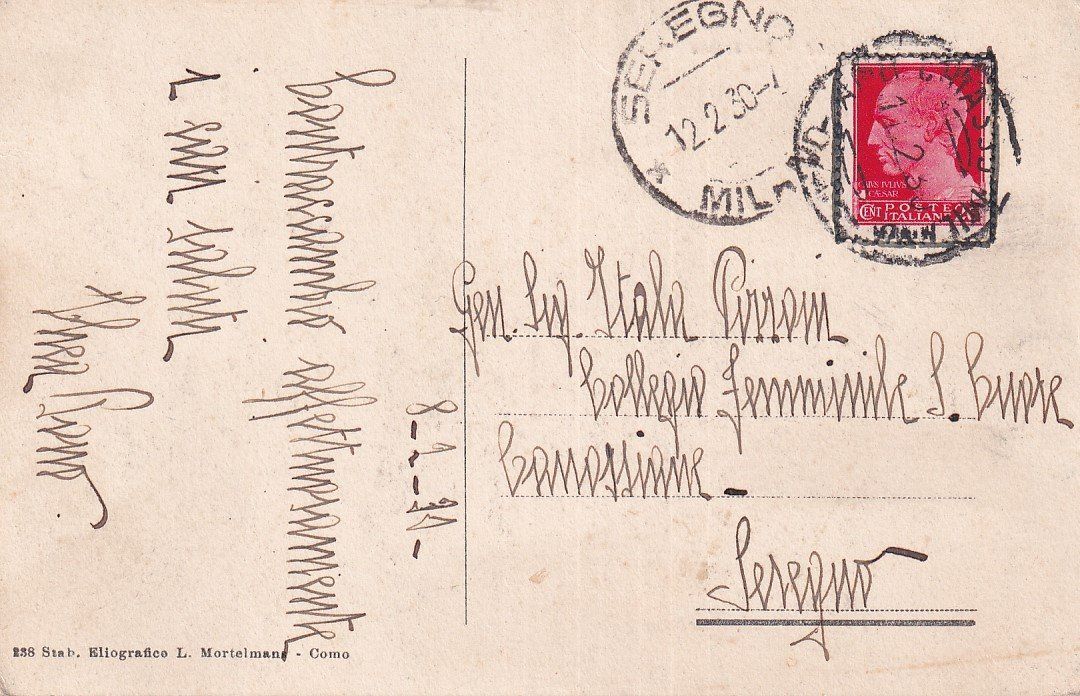 Cartoline postali: Chiasso   TI   -   Paanorama     um 1930 – Usato da Brig venduto da Valcards54 1