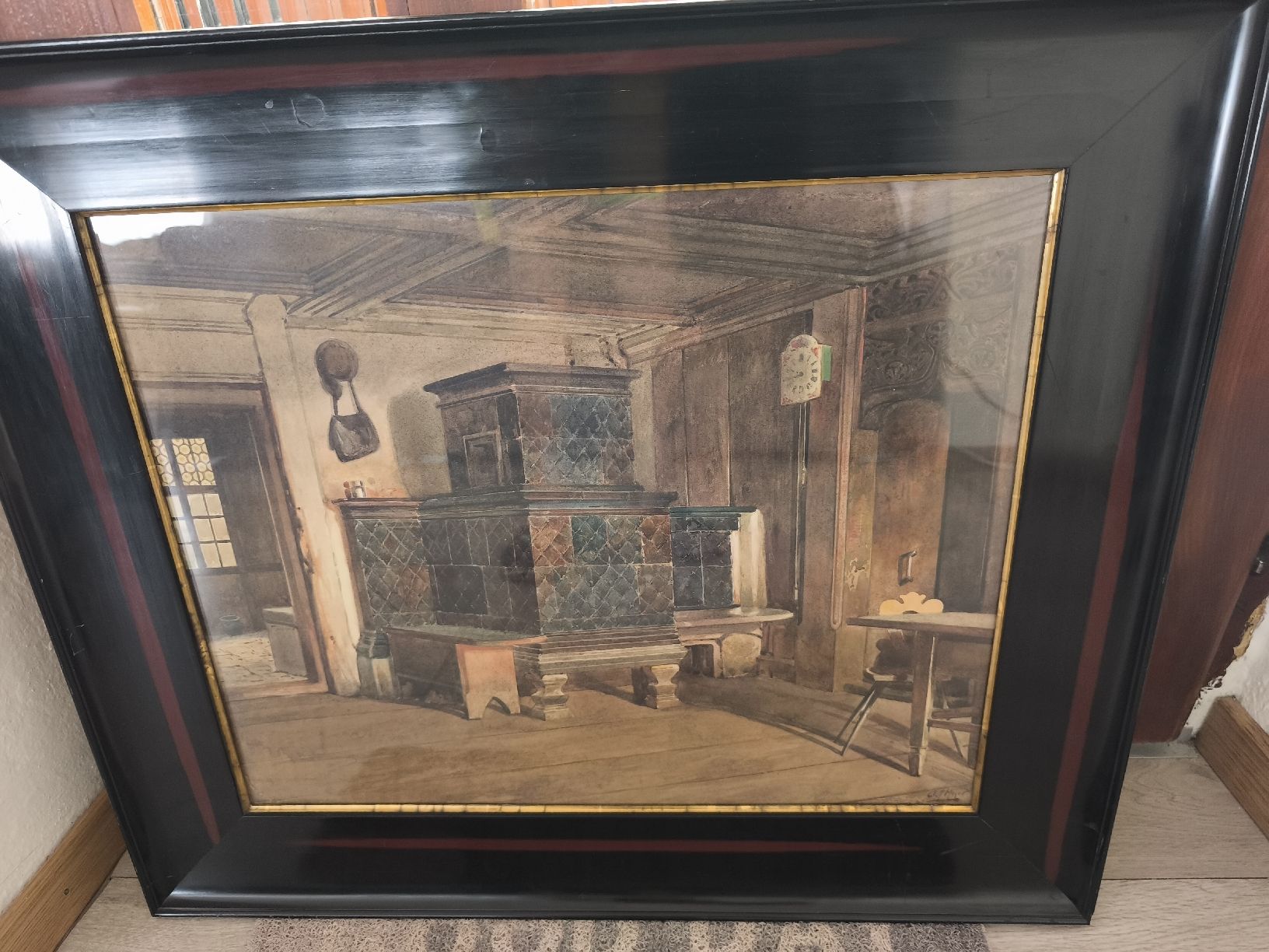 Dipinti: Oelbild Kamin – Usato da Reinach AG venduto da Leorech0 3