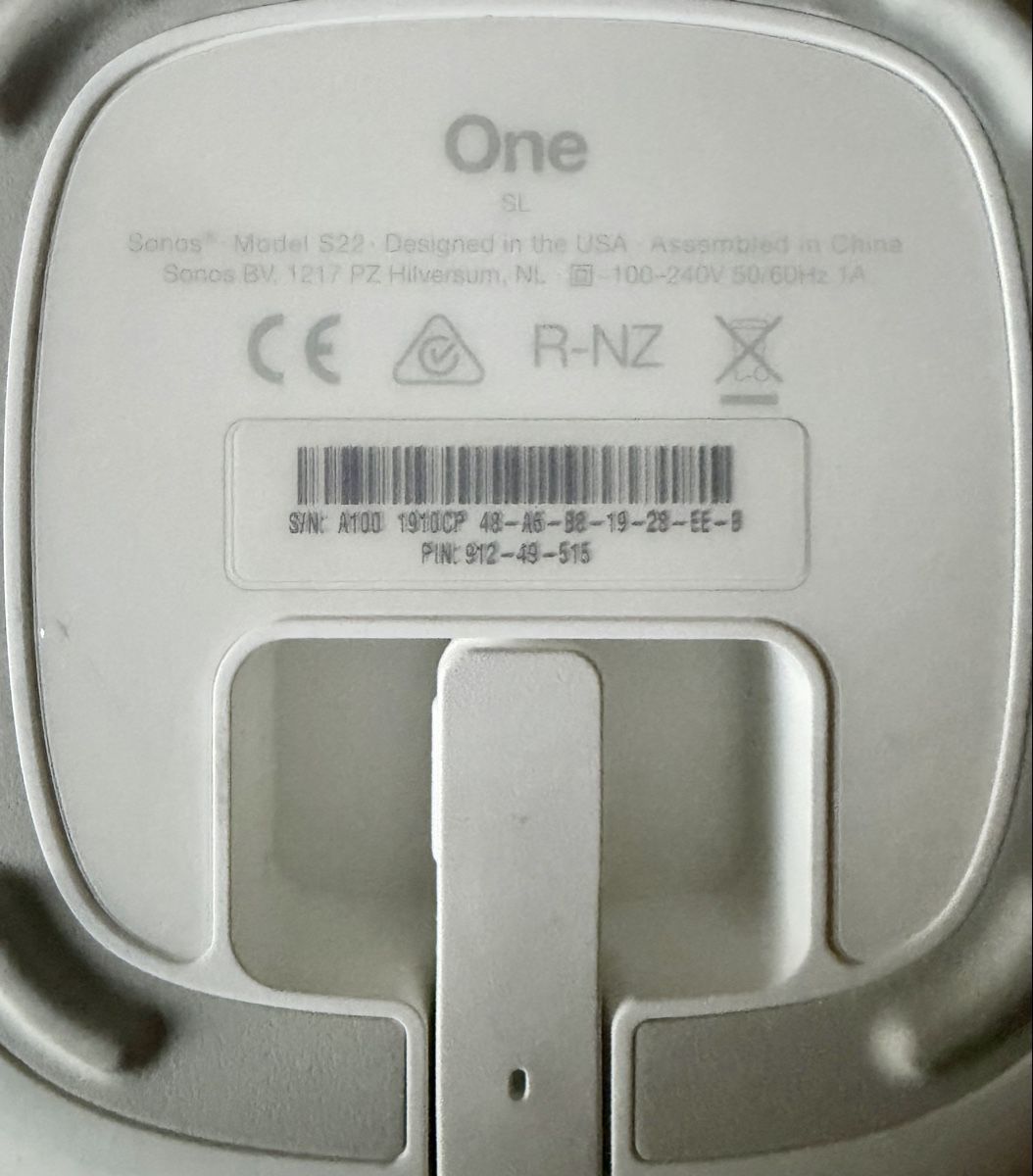 Sonos Casse acustiche: Sonos One SL Lautsprecher weiss – Usato da Freidorf TG venduto da tva68 3