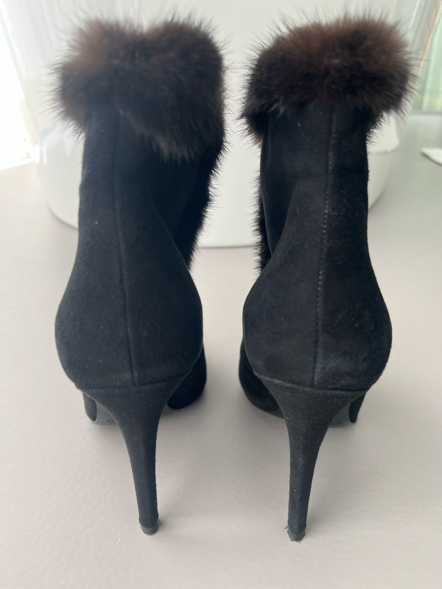 Scarpe da donna: Stiefeletten mit mit Nerzfell – Nuovo (secondo la descrizione) da Wattwil venduto da ann_m6sn 3