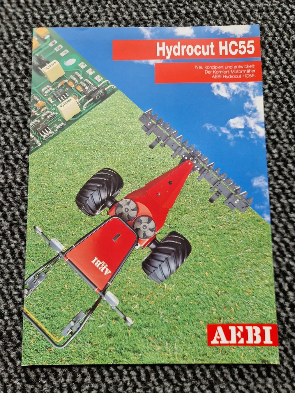 Aebi Trattori: Original Prospekt Aebi Motormäher HC55 Hydrocut – Usato da Dürnten venduto da Bachtel84