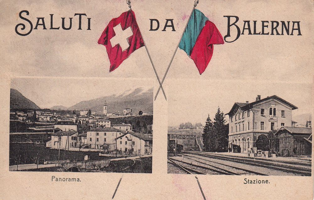 AK Balerna Panorama - Stazione 1918 (Gebraucht) in Riva San Vitale für ...