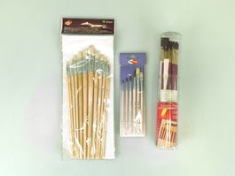 3er Pinselset-Paket Künstler- & Borstenpinsel OVP