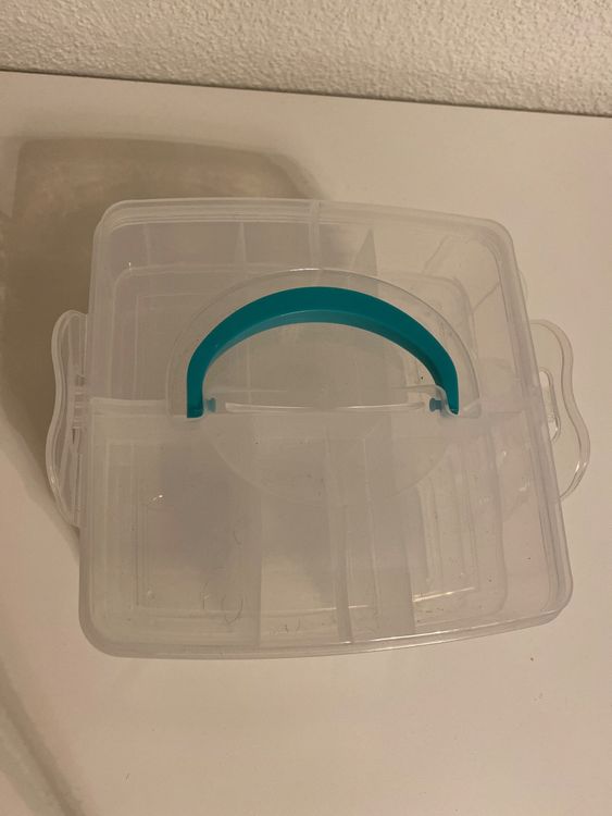 PLASTIK-ABLAGEBOX – 46x16x9 Cm, 9 Variable Fächer, Transparent – Für Werkstatt & Basteln