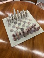 Jeux d'échecs en pierre ollaire
