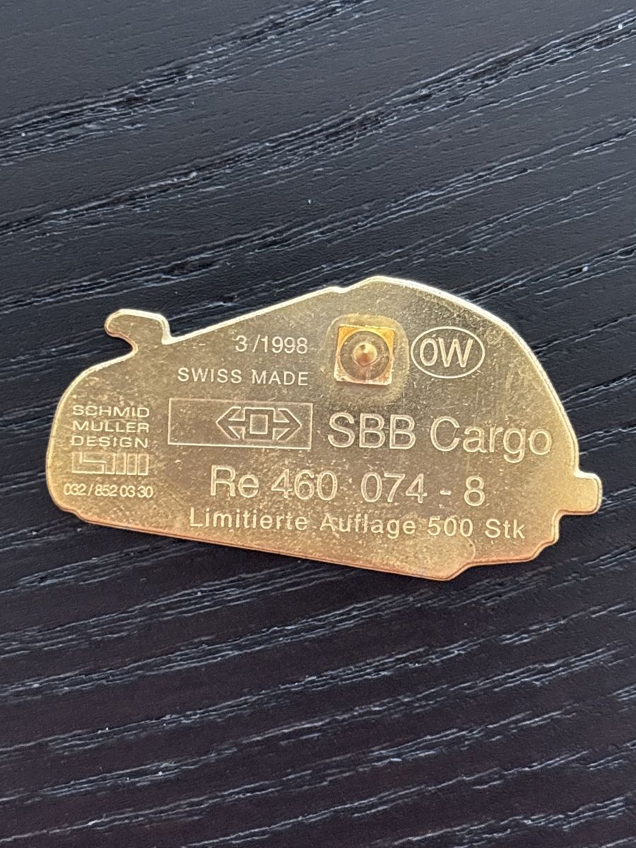 SBB/CFF/FFS Plaketten & Abzeichen: Re 460 Schmid Müller 500 Stück – Gebraucht aus Uetendorf von hoisle 1