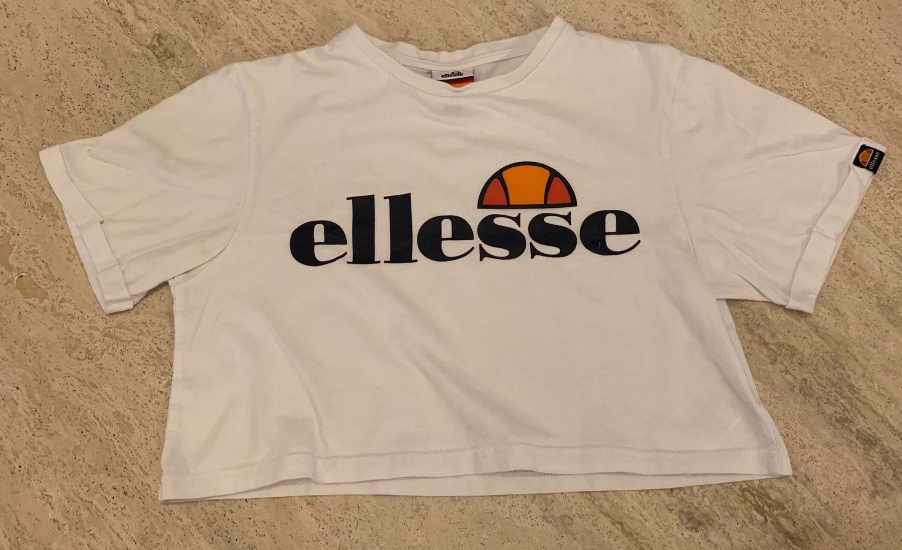 Ellesse Top: ellesse Crop Top weiss, Gr. 38 – Usato da Rosshäusern venduto da MiJoDoOl 2