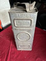 Bidon essence Lumina 5 litres type 4 ancien état usagé