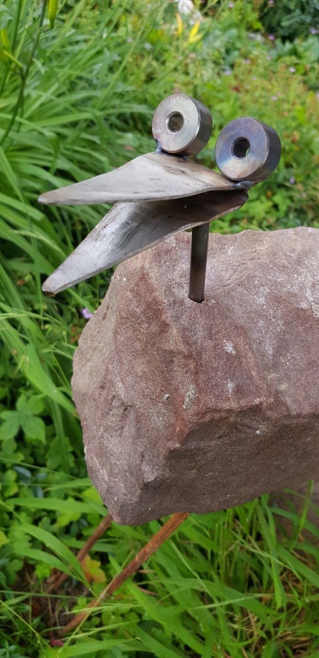 Skulpturen & Statuen: Stein- Metall-Vogel – Gebraucht aus Schaffhausen von beny06 1