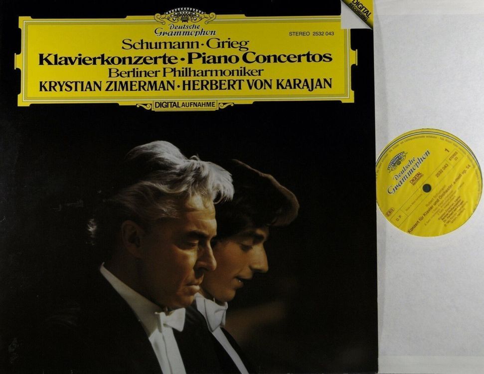 Zimerman Karajan Schumann - Grieg Piano - LP GEWASCHEN | Kaufen auf Ricardo