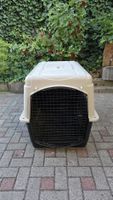 Hundetransportbox Kunststoff beige schwarz, ein mal gebrauch