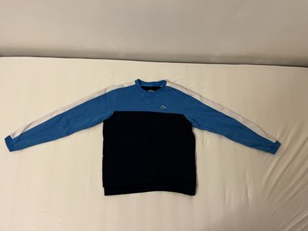Lacoste Sport Sweat Bleu / Blanc / Noir – Taille 14ans XS/S