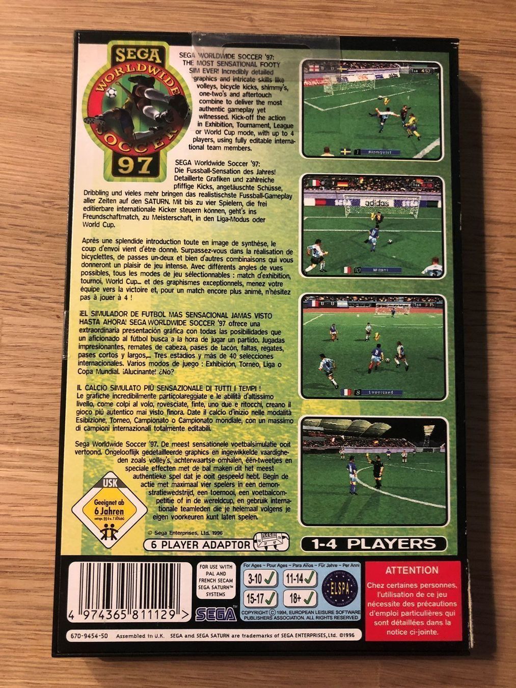 Sega Spiele: Sega Worldwide Soccer 97 – Gebraucht aus Kestenholz von Inna09 1