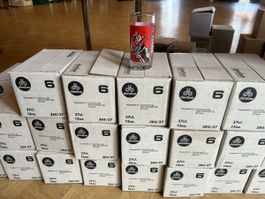 Coca-Cola Glas rot 37cl small guter Zustand