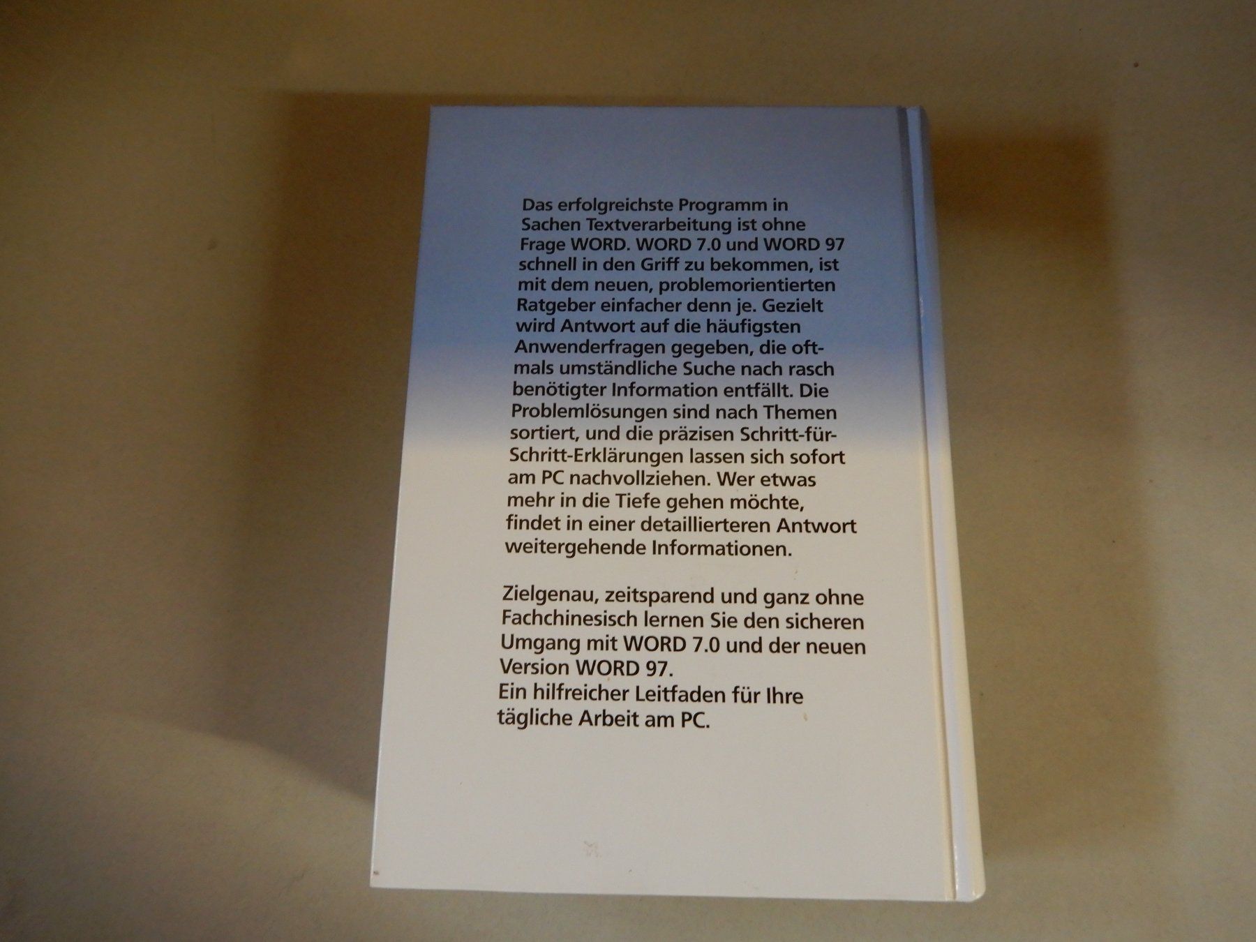 Libri: Word 7.0 Handbuch - Typische Probleme meistern – Usato da Erstfeld venduto da Mario_boe0 9