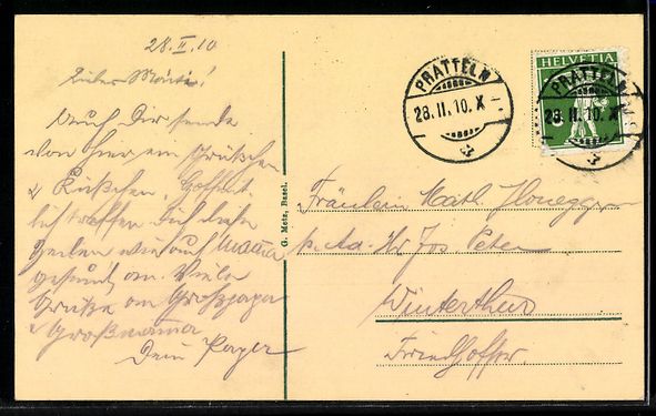 Cartoline postali: AK Basel, Strassburger Denkmal mit Bundesbahnhof – Usato da Berlin venduto da bartko-reher 1
