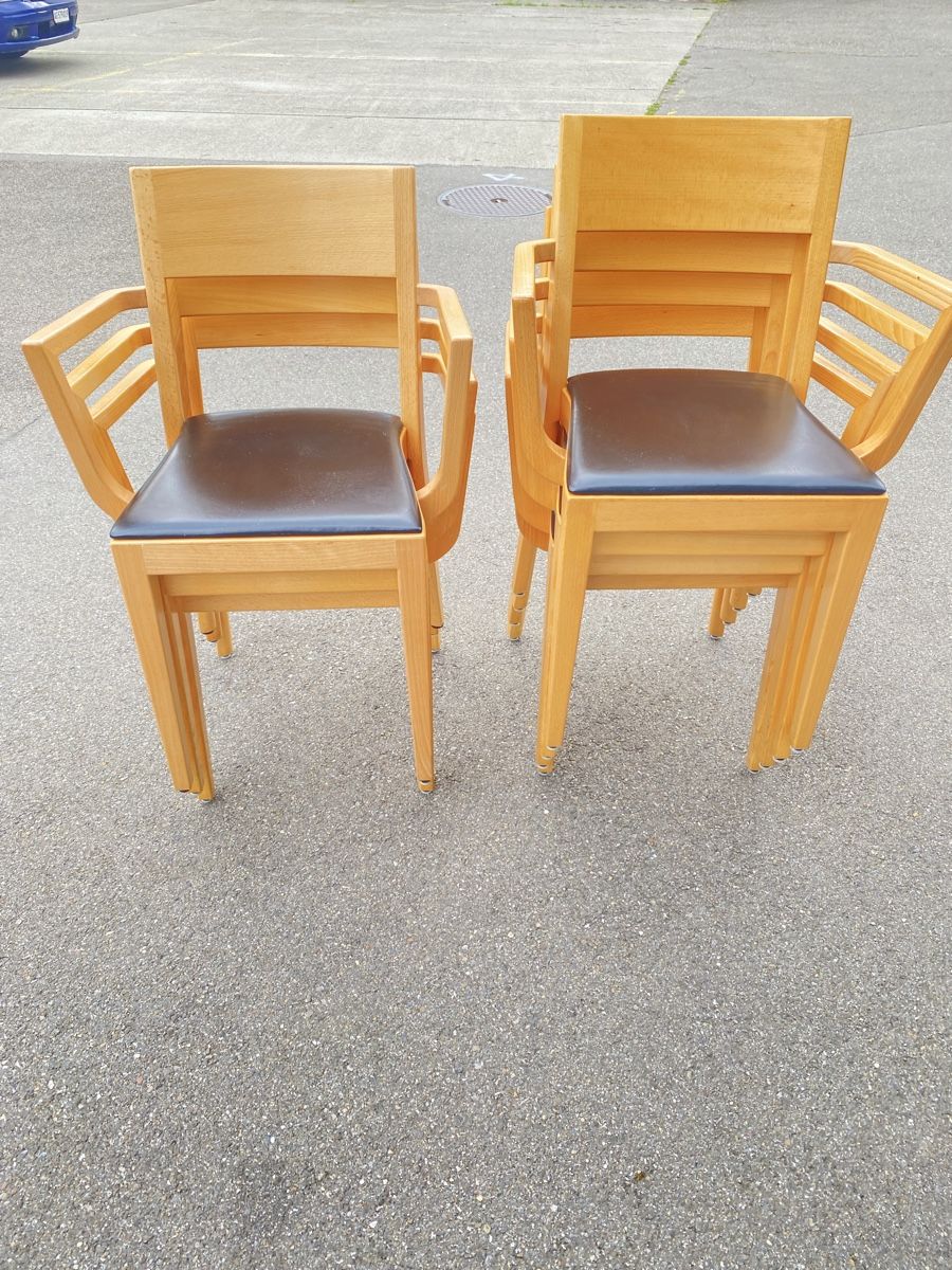 Horgen Glarus Chaises: Horgenglarus Miro  von Hannes Wettstein .7 . Stück – D'occasion à Rudolfstetten par Zeyno 3