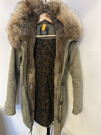 Blonde No. 8 Winter Parka with rabbit fur