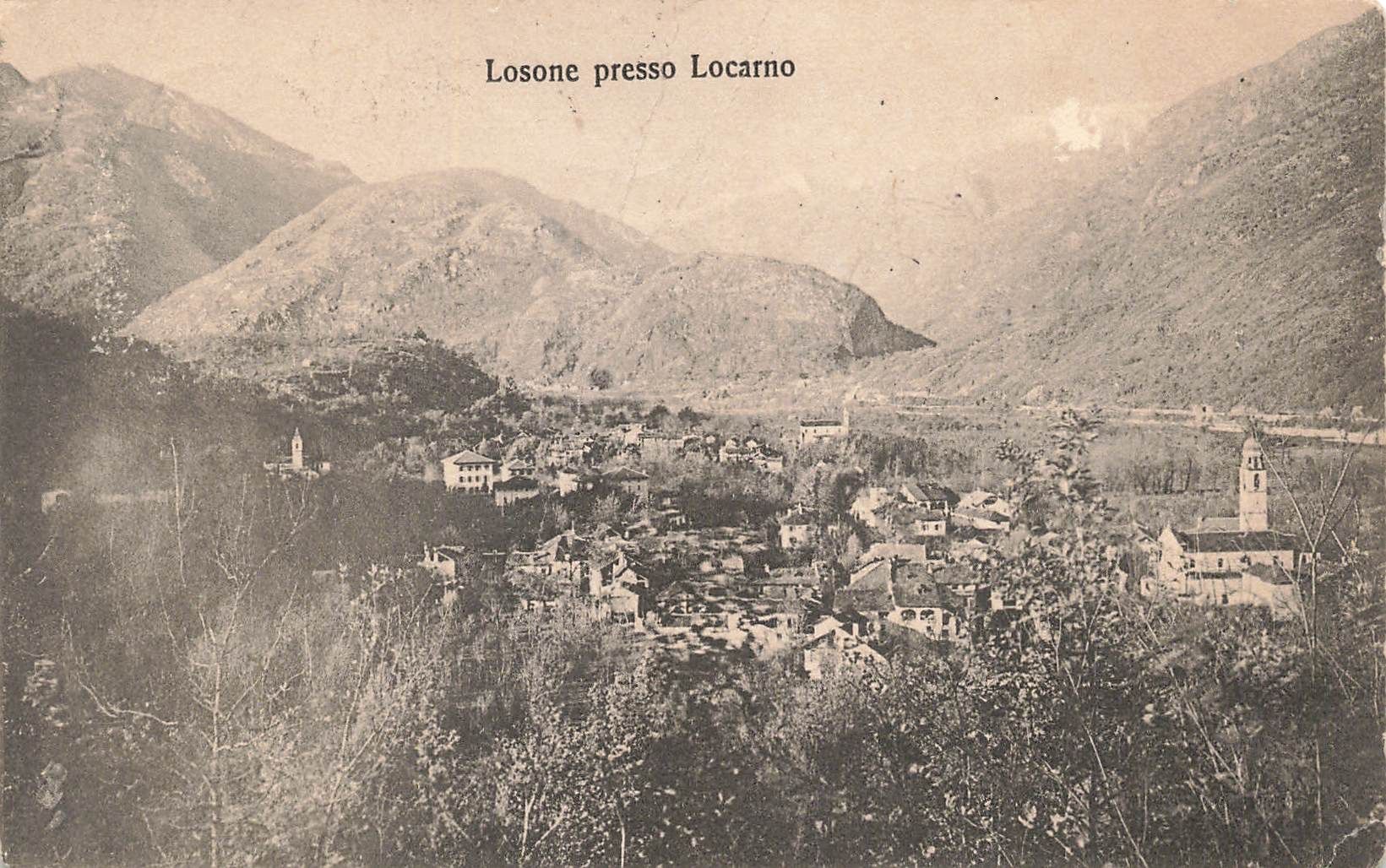 Ansichtskarten: Losone TI Panorama bei Locarno AK – Gebraucht aus Biasca von Blenio71