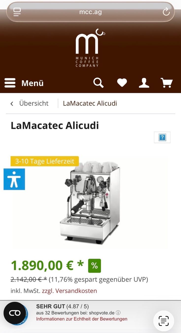 Macchine per caffè & Macchine per espresso: LaMacatec Alicudi E61 Espressomaschine – Defekt – Difettoso da zürich venduto da Rico8004 3