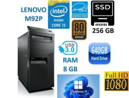 PC Lenovo M92P core i5 8GB 256/640GB Win11