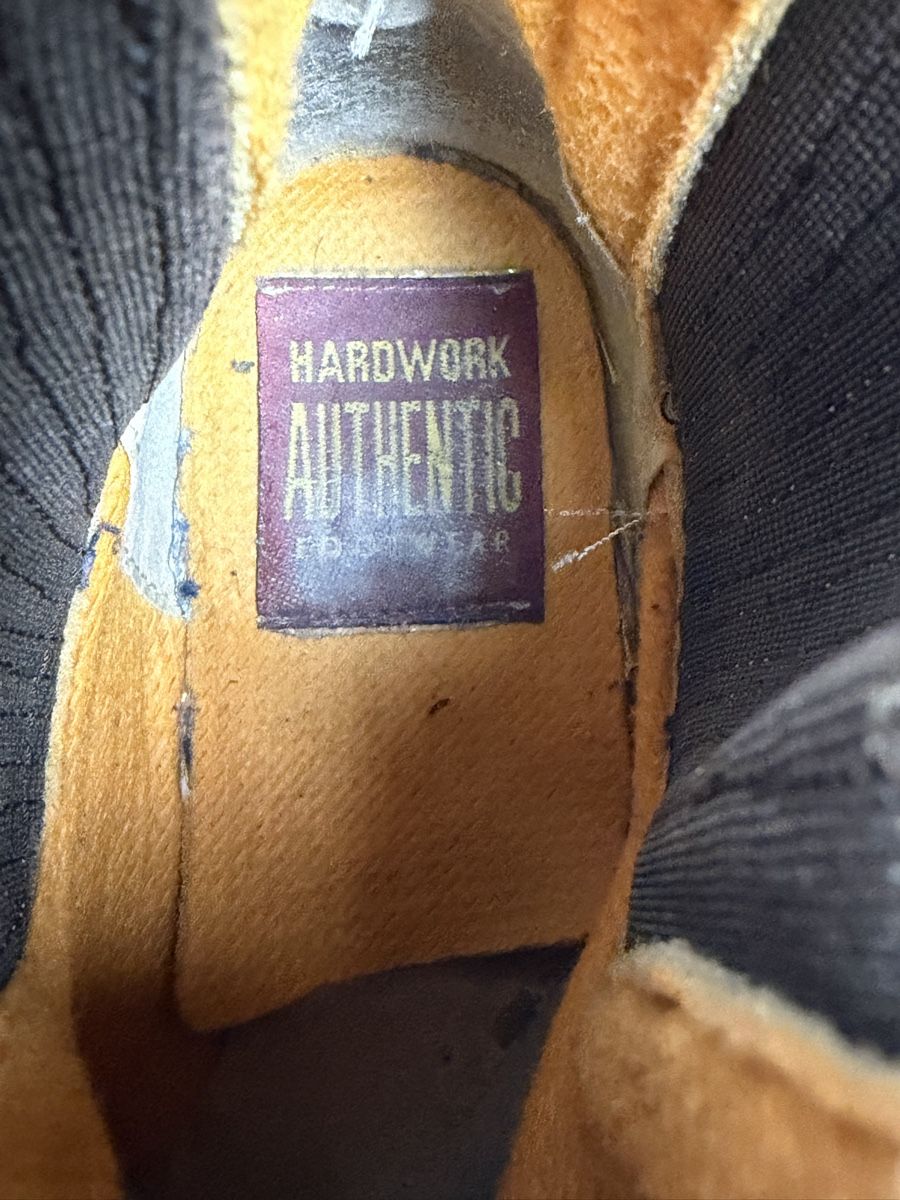 Scarpe da donna: Hardwork Authentic Leather Boots Brown Size 39 Made in Italy – Usato da Knonau venduto da Grapesvintage 3