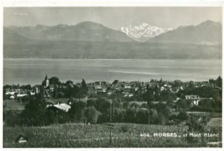 Ansichtskarten: Morges et Mont Blanc – Gebraucht aus Ottikon b.Kemptth. von Neptun1974