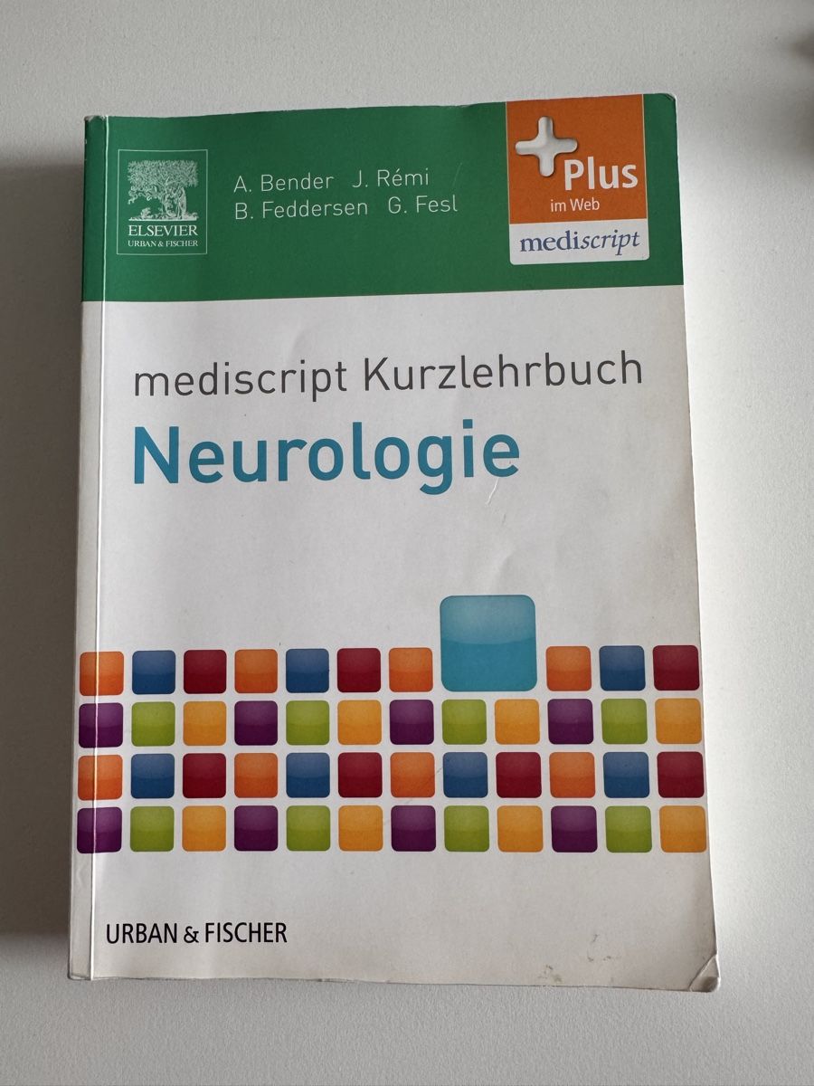 Libri: mediscript Kurzlehrbuch Neurologie – Usato da Bern venduto da chr_y8f7