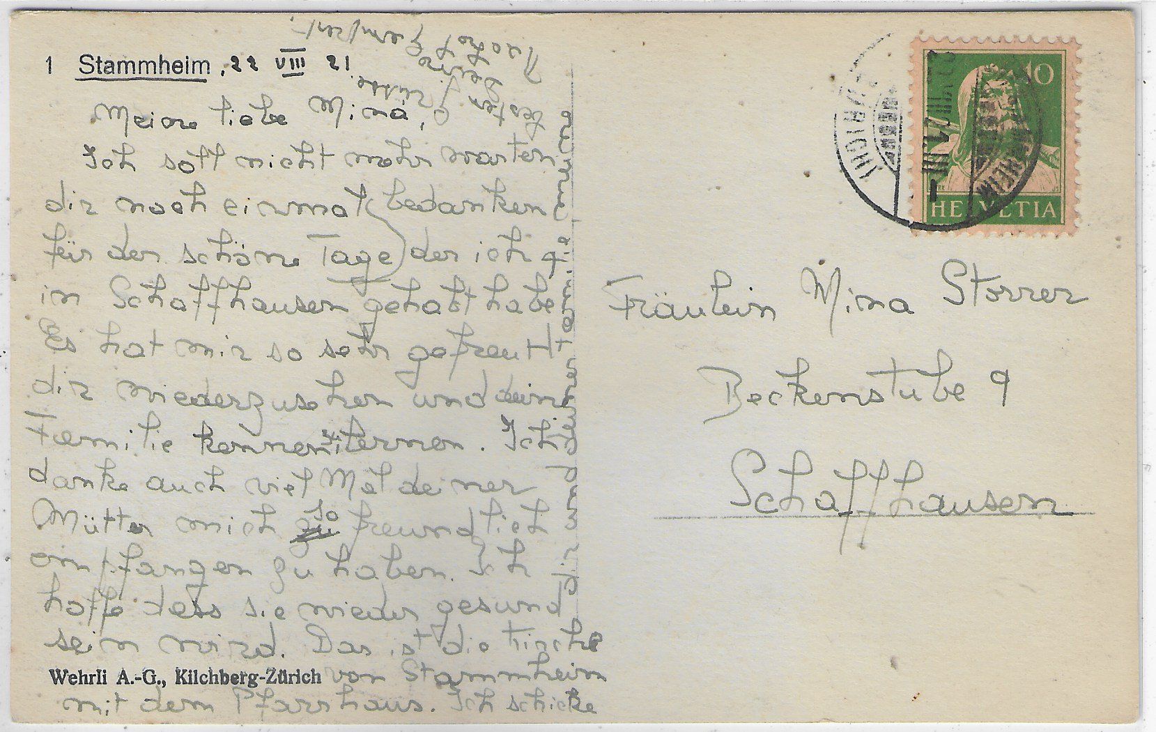 Cartoline postali: Stammheim - Kirche – Usato da Ettingen venduto da Kartenplanet 1