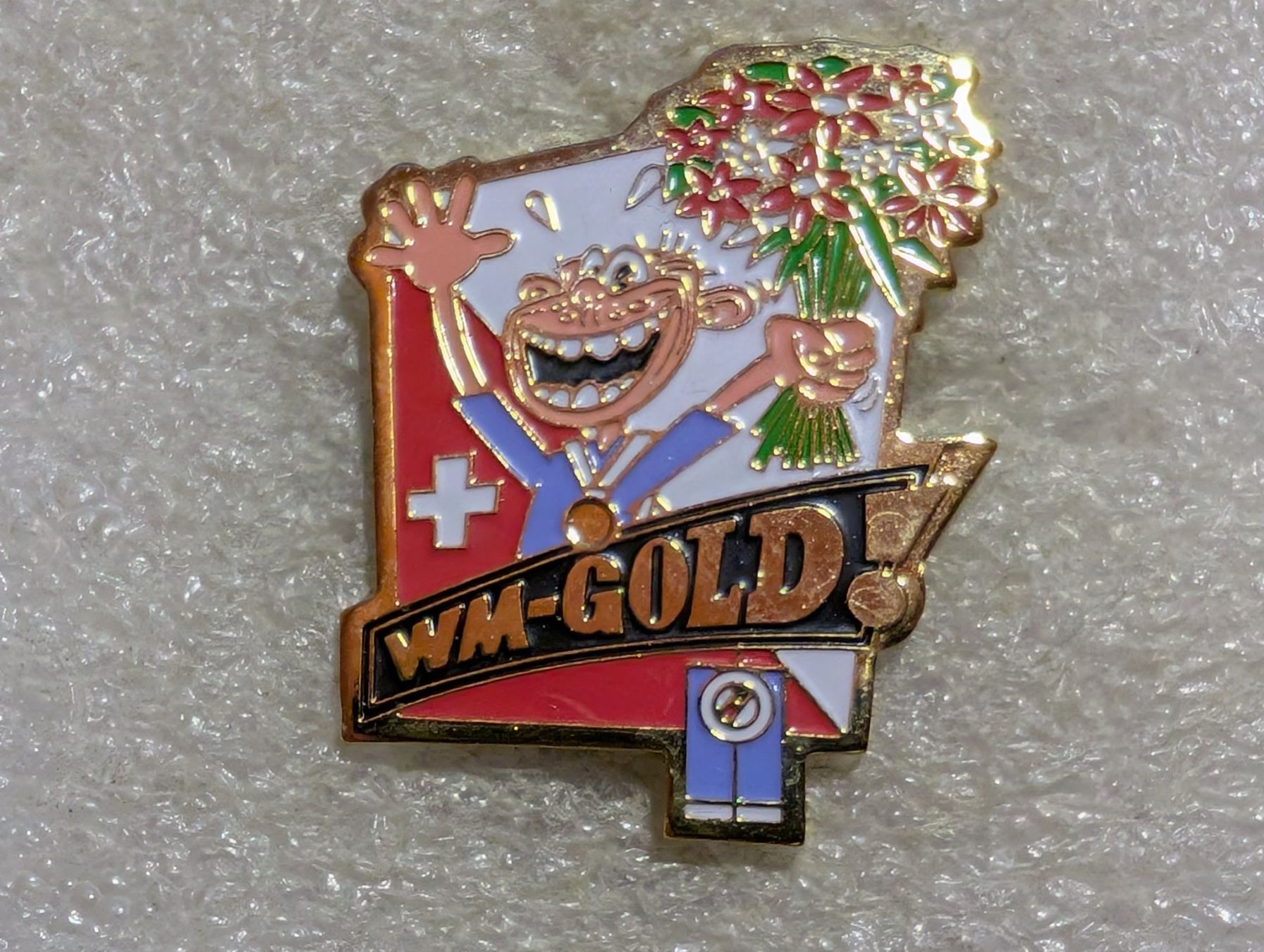 Placchette & Badge: Ansteckpin 159: WM Gold – Usato da Oppligen venduto da Pin-Fall-Shop