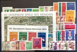 1972 - BRD  Jahresausgabe ** Mi-n 710 - 752