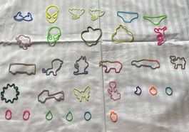Lot de bracelets élastiques fantaisie ? formes variées