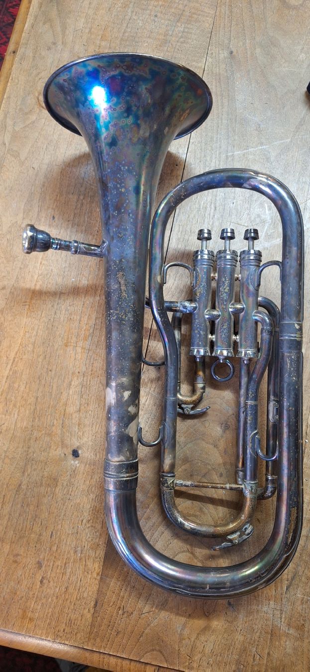 Besson Instruments de musique: Euphonium oder Bariton? Besson New Standard – D'occasion à oberaach par osterloh_antik