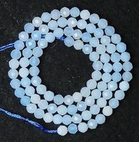1 Strang natürliche top Aquamarin Perlen 4 mm facettiert
