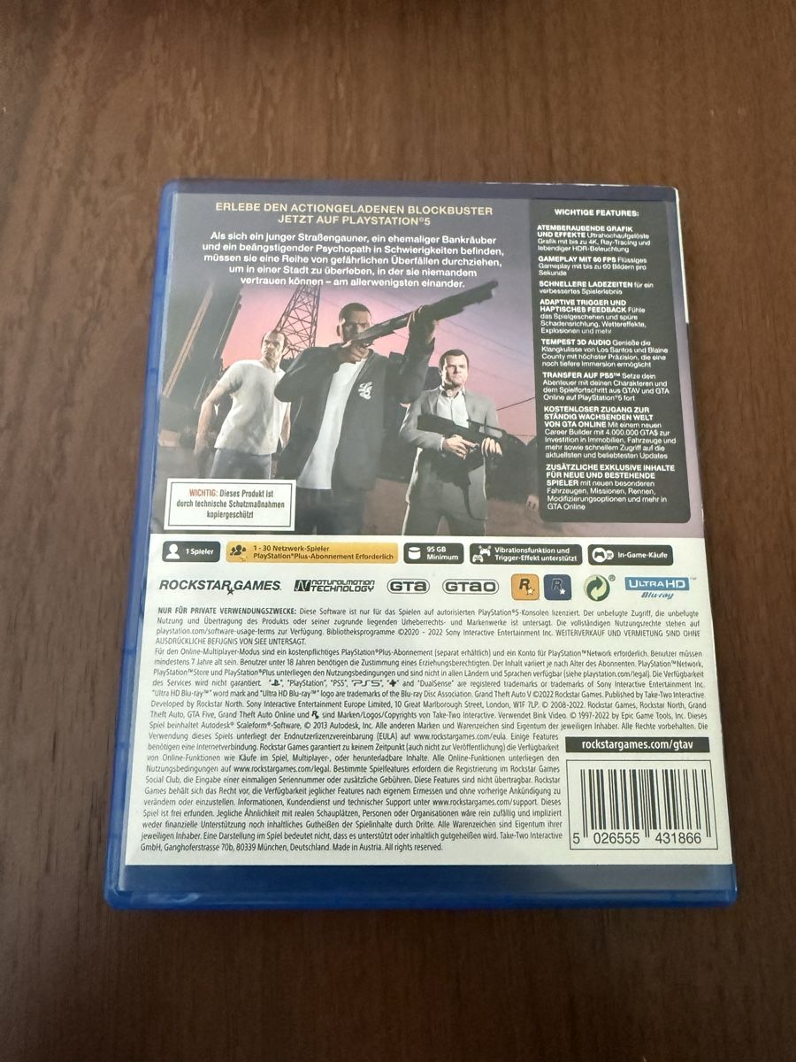 Giochi: Grand Theft Auto V PS5 Game – Usato da Glattpark(Opfikon) venduto da Sonyc 1