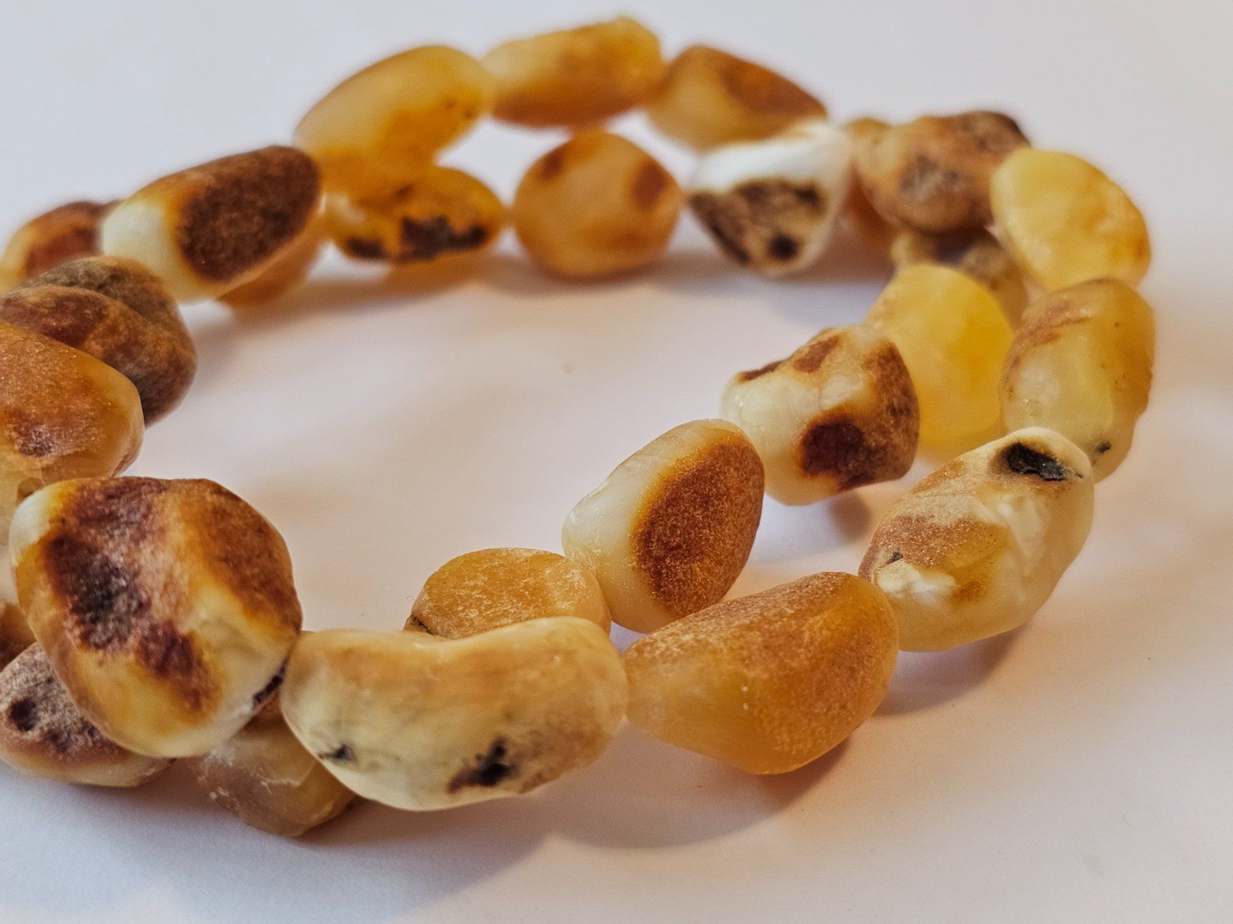 Catenine: 34g Roh bernsteinkette Königsbernstein butterscotc Bernstein – Nuovo (secondo la descrizione) da Riedt b. Erlen venduto da Gottestraene 1