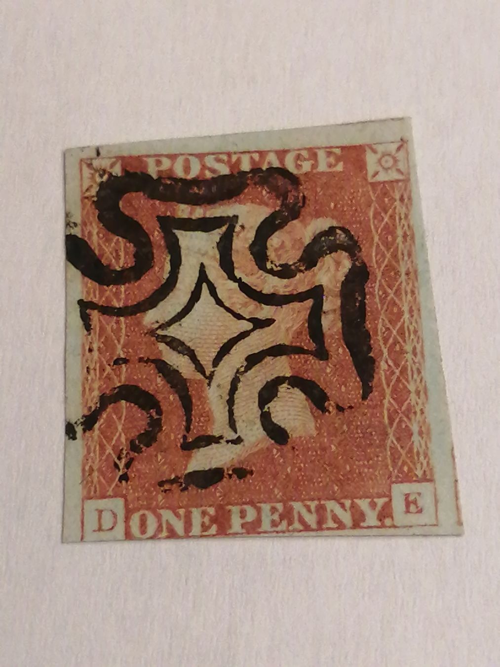 Alle Briefmarken: One Penny Red 1841, Platte 20 – Gebraucht aus Happerswil von tschergi