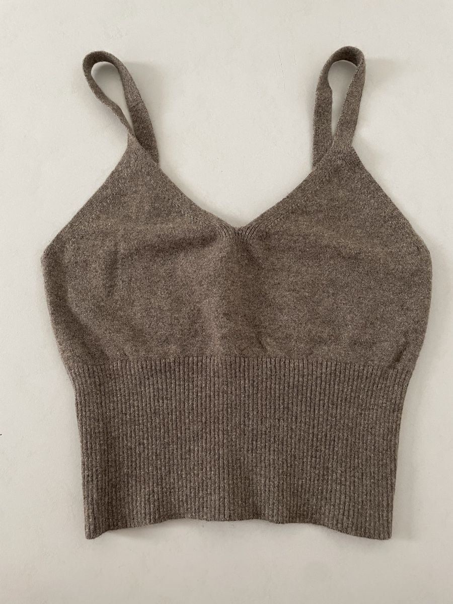 Peter Hahn Top: Stricktop in Taupe - Gr. S – Nuovo (secondo la descrizione) da Brugg AG venduto da Elle_1