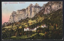 Wallenstadtberg, Sanatorium mit Bergpano
