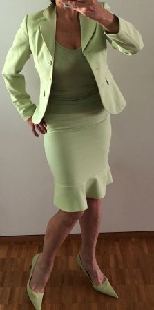 Sexy elegante sportliche Kostüm  Grün HEINE