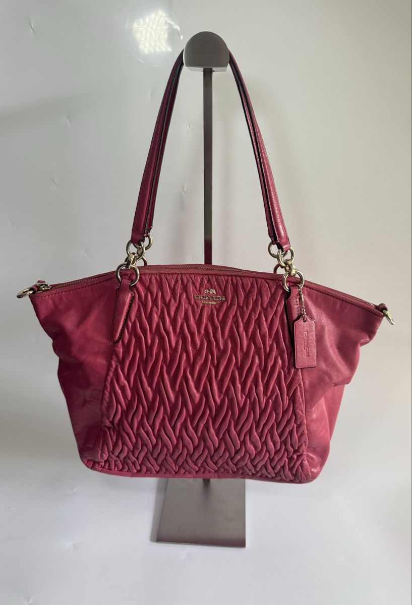 Coach Borse da donna: Original Coach Handtasche Rot Leder – Usato da Vionnaz venduto da b_f_d_r_g