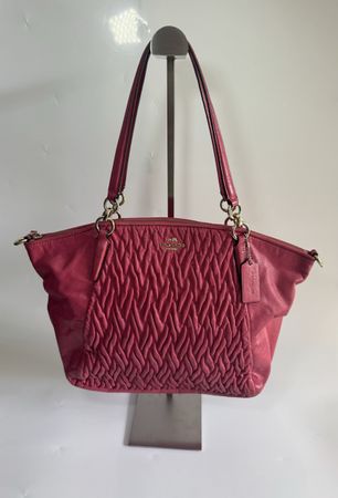 Original Coach Handtasche Rot Leder