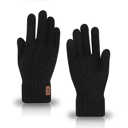 🧤📲 Premium Touchscreen Winterhandschuhe Herren Schwarz