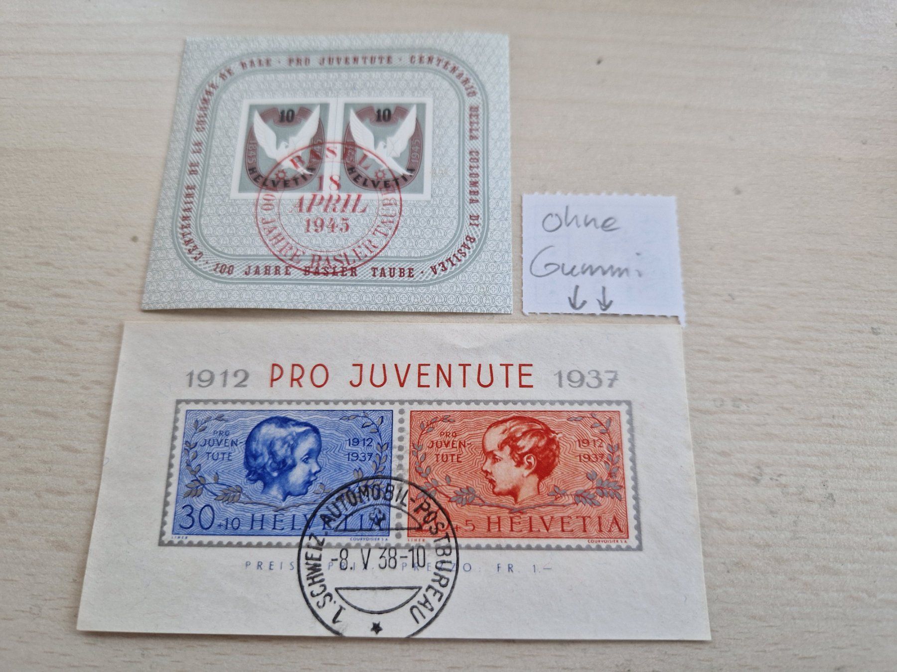 Tutti i francobolli: 2 Blockausgaben, ab 1.- – Usato da Burgdorf venduto da Glossy01