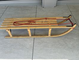 Davoser Schlitten Holz 120 cm /2 Personen
