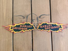 Harley Davidson Aufnäher, neuwertig, 2 Stk., 15.00 x 5.00 cm